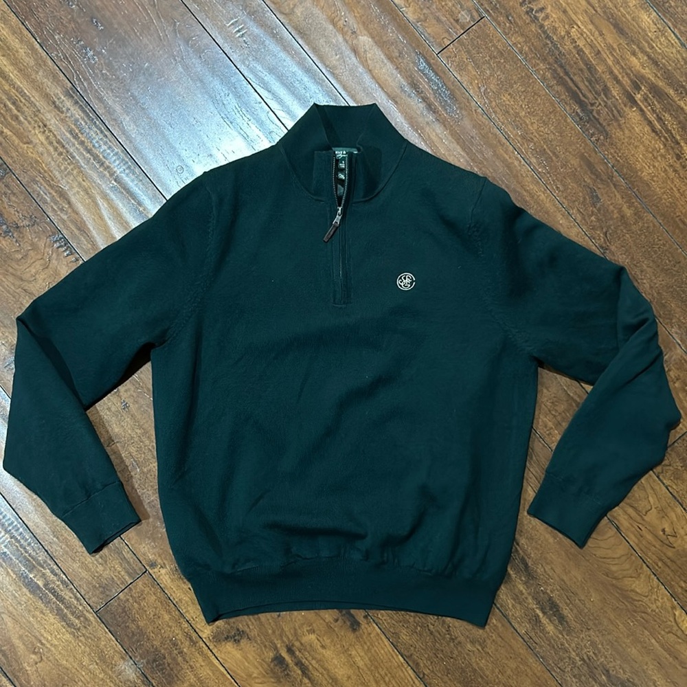 San Francisco Golf Club Quarter Zip Italian Merino Pullover Sweater